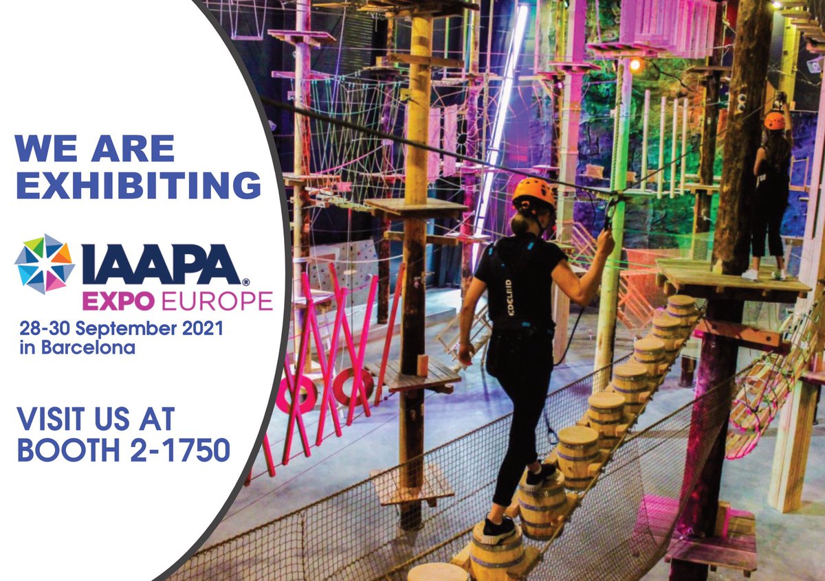 VanRiswick's tweet photo. We are exhibiting at IAAPA Expo Europe Barcelona (Spain) which will be held September 28-30. Meet us at BOOTH 2-1750 to learn more about our amazing indoor and outdoor Adventure Concepts!  

#iaapa #firabarcelona https://t.co/DWsH58mLPa
