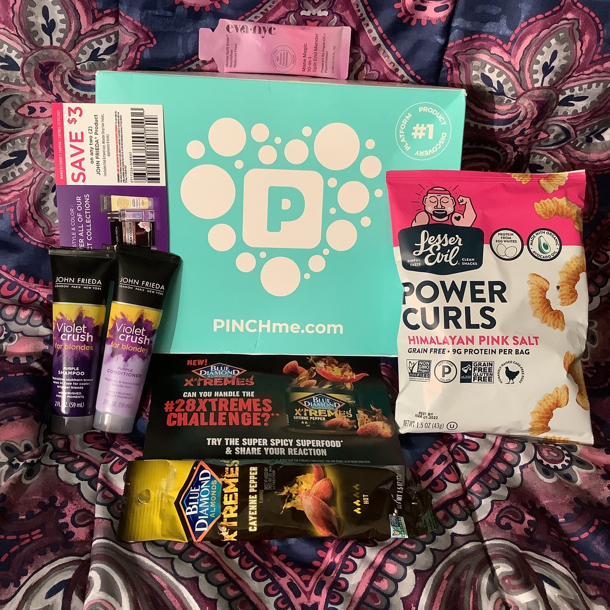 RiShellz1985's tweet image. Thanks @pinchme for the great samples ❤️
.
.
#pinchmenow #pinchme #pinchmesamples #happypincher #pinchermoments #freesamples #gotitfree #complimentary #evanyc #johnfriedavioletcrush #johnfrieda #bluediamondalmonds #28extremeschallenge #lesserevilpowercurlssnacks