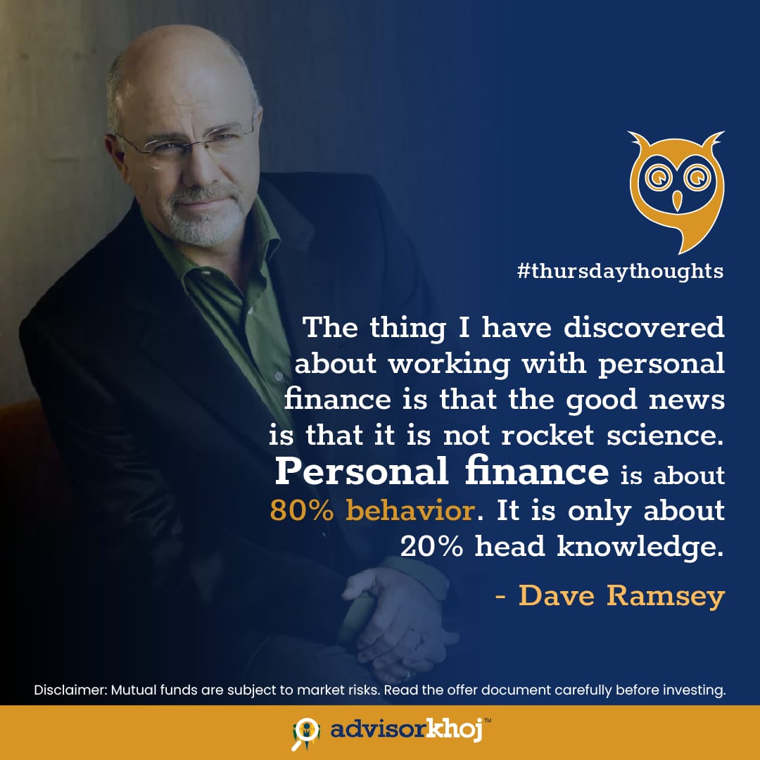 Dave Ramsey Quote This Morning Advisorkhoj On Twitter: "Good Morning! Starting The Day With This Powerful  Quote By Dave Ramsey. Hope You All Have A Wonderful Day Ahead!  #Thursdaythoughts #Thursdayvibes #Thursdaymorning #Quote #Quoteoftheday  #Finance #Invest Https://T.co/T4Jfu3Vzgs" /