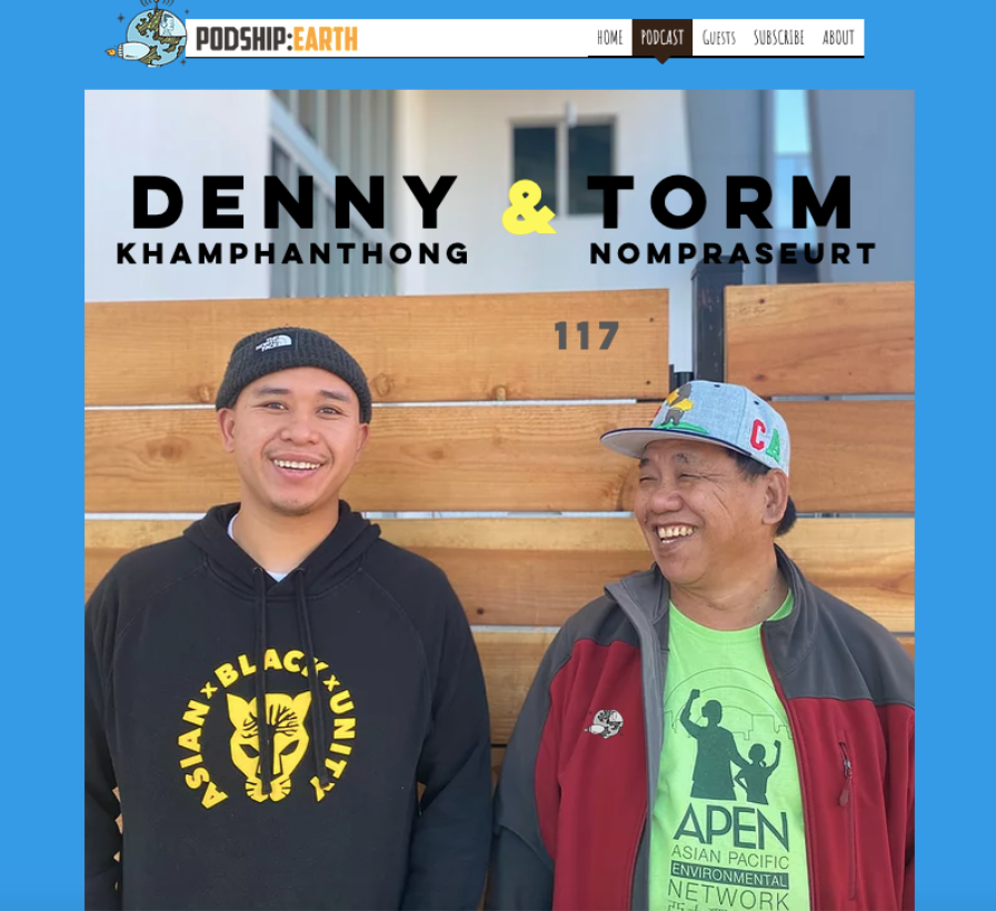 New episode available! podshipearth.com/torm This week, Jared speaks with the Laotian community and <a href="/TormNompraseurt/">Torm Nompraseurt</a> about toxic sites and the struggle to afford to live in the community in which you were raised, and he visits a youth climate resilience center <a href="/RYSEyouthcenter/">RYSE Center</a>