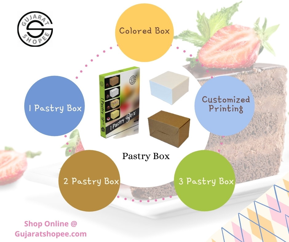 Gujaratshopee's tweet image. Gujarat Shopee offers premium quality Cake Pastry Box, The Pastry Box is available in Kraft, White, and Golden Foil Laminated alongside multiple GSM. These Box accessible in multiple LWH with a rich look.
#Pastrybox #disposableproducts #bakeryproducts