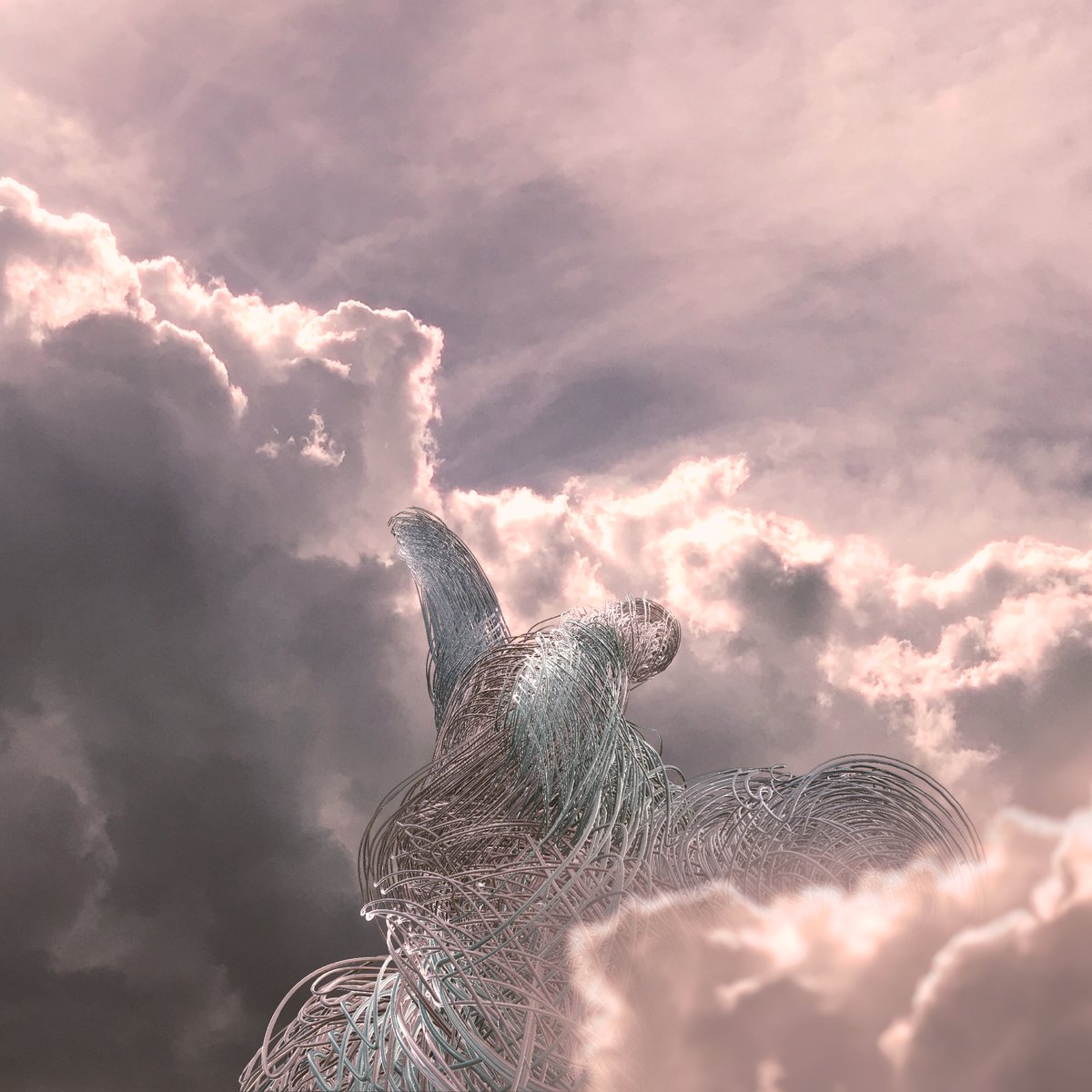 drewmadestuff's tweet photo. Really enjoying where this is headed. Some WIP images for the next collab piece with music by @brianssmmiitthh. We've got clouds!
#cloudnft https://t.co/S8OpEXLPJe