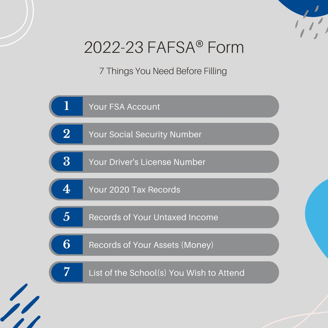 UofMfirstgen's tweet photo. The Free Application for Federal Student Aid (FAFSA) form goes live in 9 days! 👀

Keep checking back to learn more about the FAFSA form and important deadlines. 🐯 💙
#federalaid #octoberFIRST #fafsafacts #FIRSTfafsa #fafsafrenzy (1/3) https://t.co/z9hElRwB8X