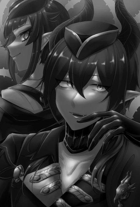 白黒にするとかっこいいって聞いたからのtwitterイラスト検索結果
