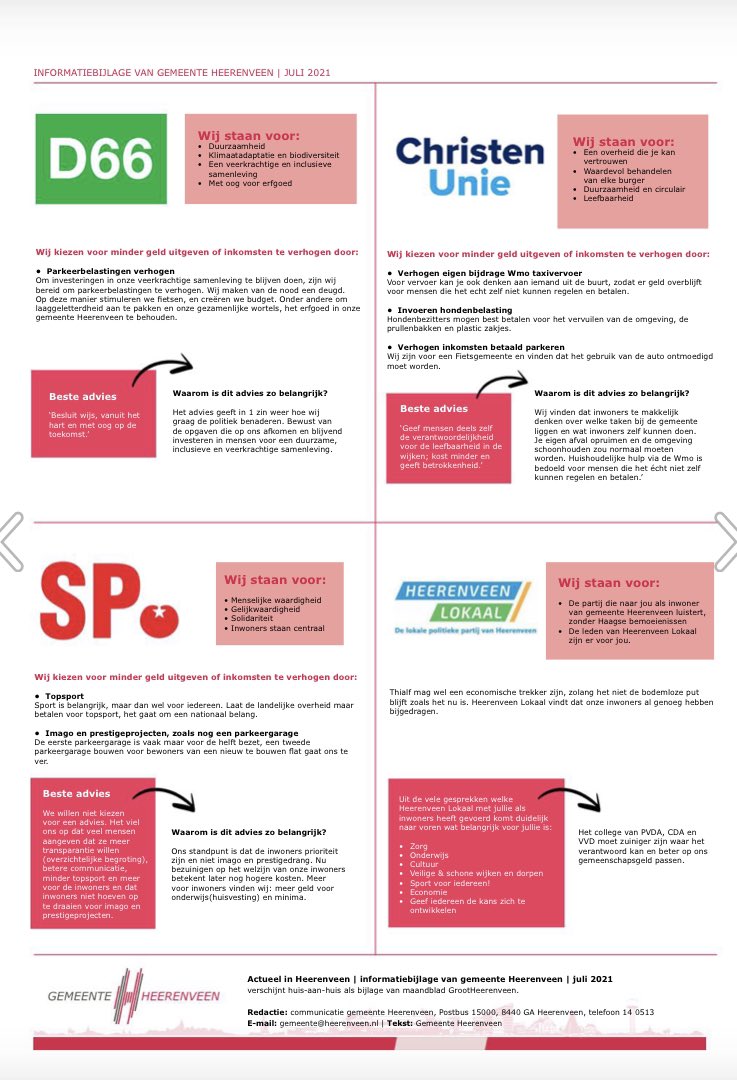 Destijds een bericht over de waardevolle adviezen van inwoners aan de gemeenteraad over de financiën van de gemeente. In de zomer vertelde de raad van <a href="/Heerenveen/">Gemeente Heerenveen</a> wat daarmee gedaan is 👇