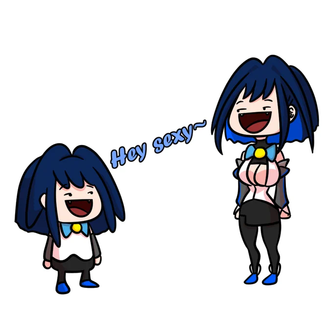 Discount @KeenBiscuit Kronii &amp; Gremlin Kronii

#kronillust #kroniijokes 