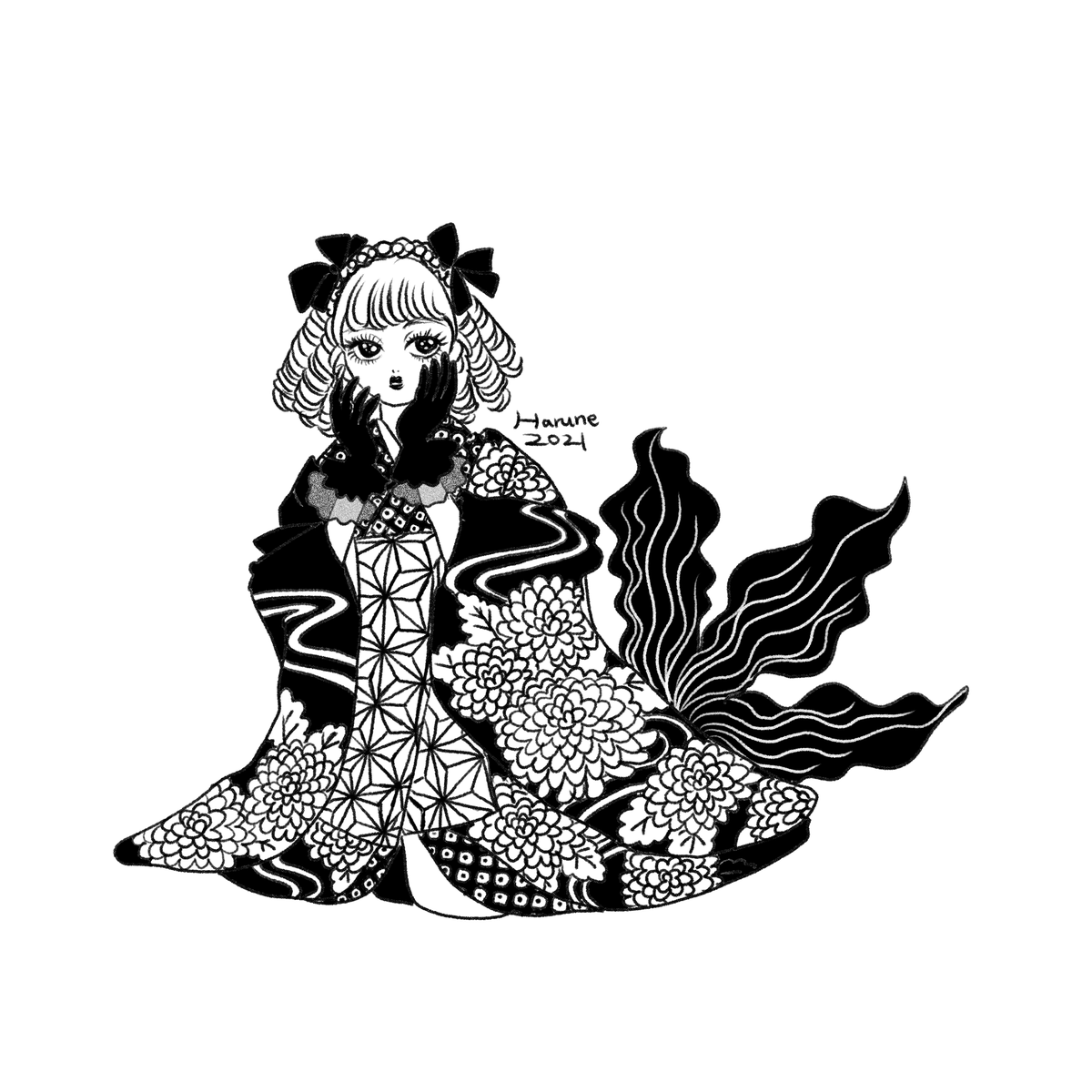 Twoucan 着物イラスト の注目ツイート イラスト マンガ コスプレ モデル Twoucan 着物イラスト の注目ツイート イラスト マンガ コスプレ モデル