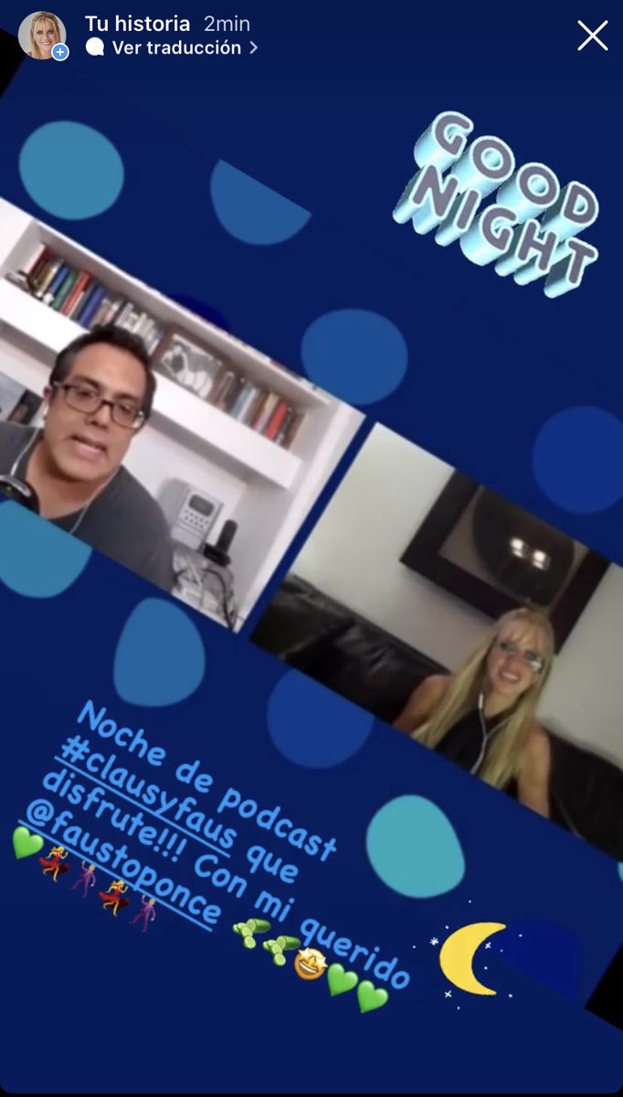 Instagram stories  @claudiasilvaactriz nochedepodcast #clausyfaus con mi querido <a href="/faustoponce/">Fausto Ponce</a> 🥒🥒🥒💚💚💚💃🕺🏼💃🕺🏼💜💜💜💜🎉🎉🎉🎉