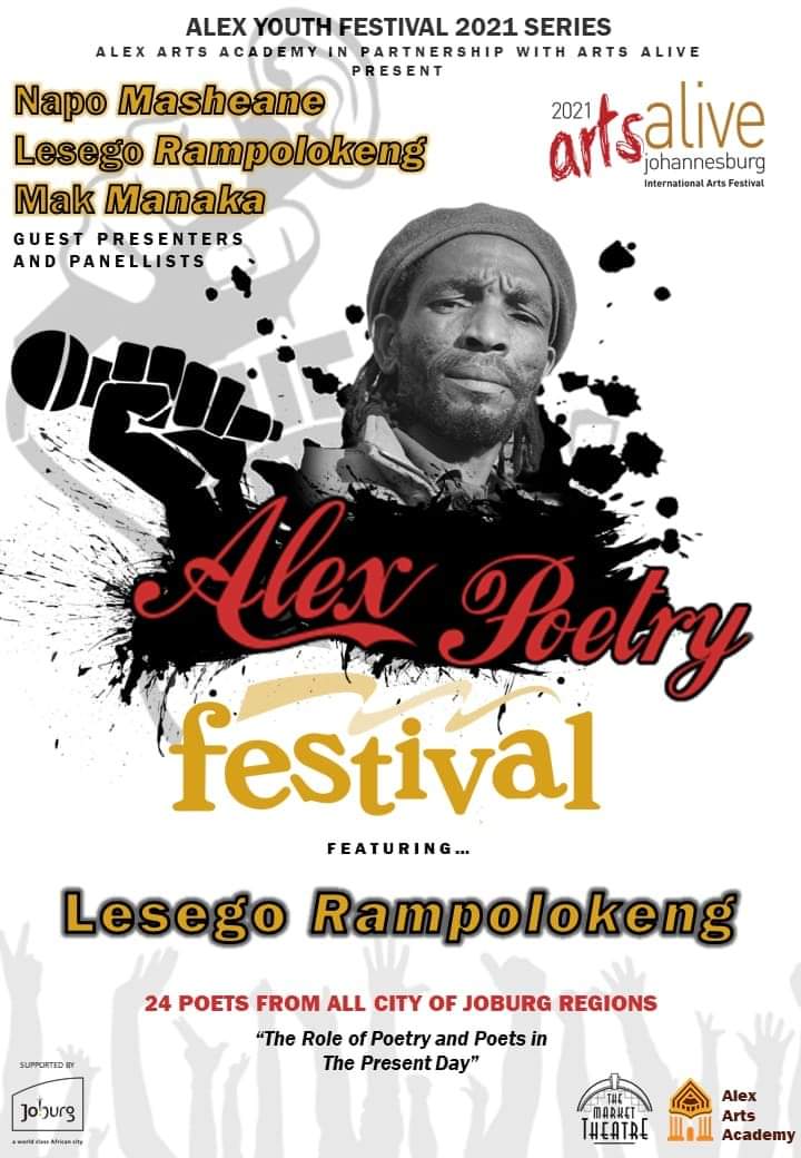 Tomorrow!!! 👇👇
Did you book your seat for the #AlexPoetryFestival??! With poets from all <a href="/CityofJoburgZA/">City of Joburg</a> regions!

#ArtsAlive2021