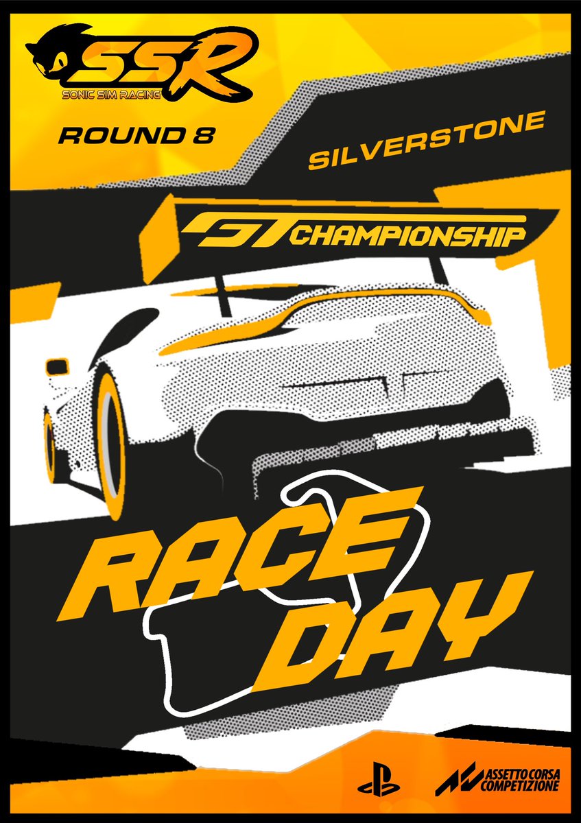 🚥 SSR RACE DAY 🚥

🇬🇧 Silverstone 🇬🇧

🏁 GT CHAMPIONSHIP 🏁

🕹Platform : Console

🚥 SEASON 8 RACE 8🚥

🟢 In partnership with <a href="/GamingBudsZA/">GamingBudsZA</a> 

#beACC  #Silverstone