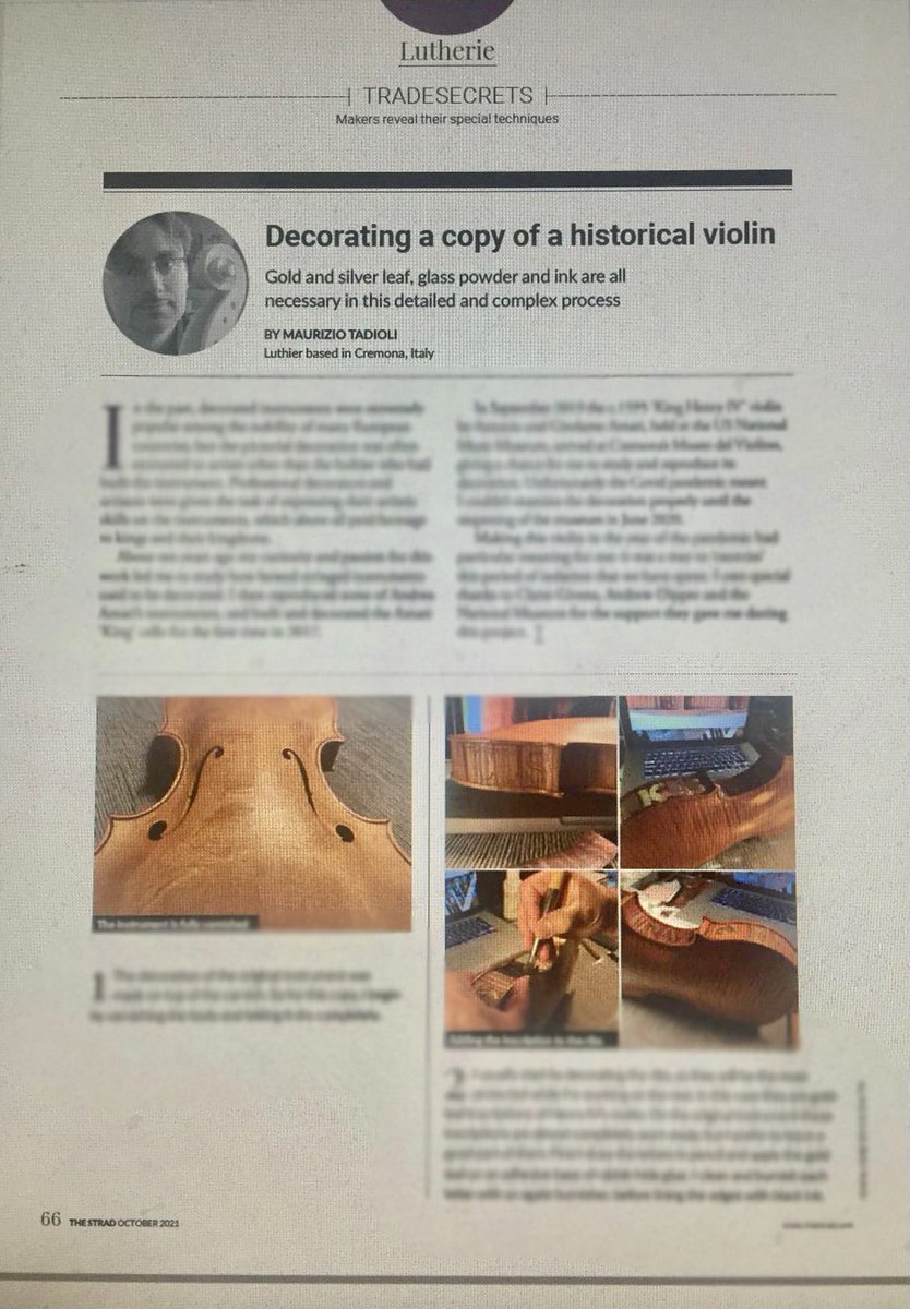 MaurizioTadioli's tweet image. The Strad, October 2021 🤓
#hereIm #cremonaFUORImusica #KingHenryIV @TheStradMag