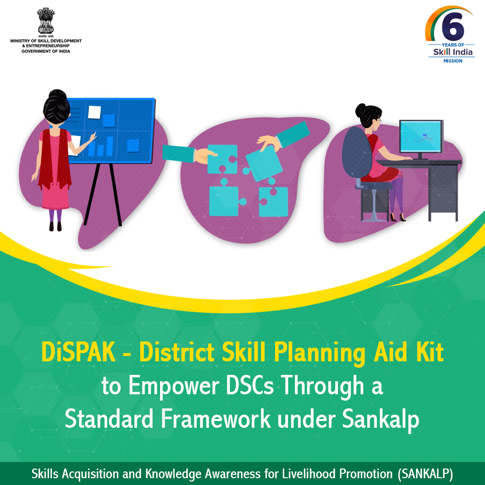 MSDESkillIndia's tweet photo. To manage dropouts, post-placement attrition, & wage premium in districts, #SANKALP's #DiSPAK is used to monitor & evaluate the impact of various skill development programs across India.
To know about this in detail, download DiSPAK on the website: https://t.co/YyKXZrHw3n https://t.co/KYdoVOUuJr