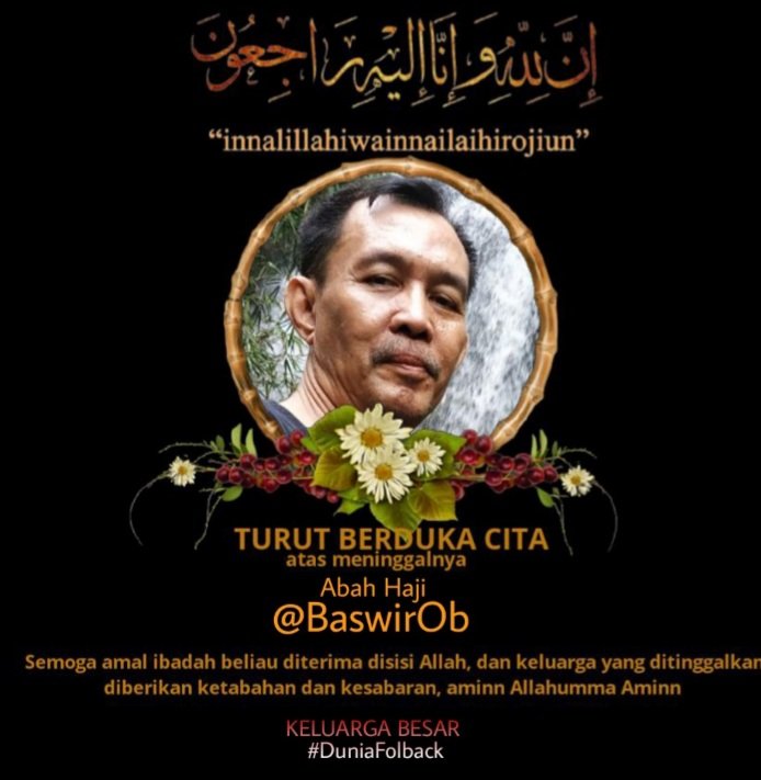 Kami mewakili teman2 dari #DuniaFolback tutut berduka cita sedalam2nya atas wafatnya Pak Okto <a href="/BaswirOb/">Sang Promotor</a> 
Sang Promotor FF
Semoga amal ibadahnya diterima disisi Allah SWT
Beliau salah satu teman mutualan yg sangat baik
Selamat jalan Bapak 💐