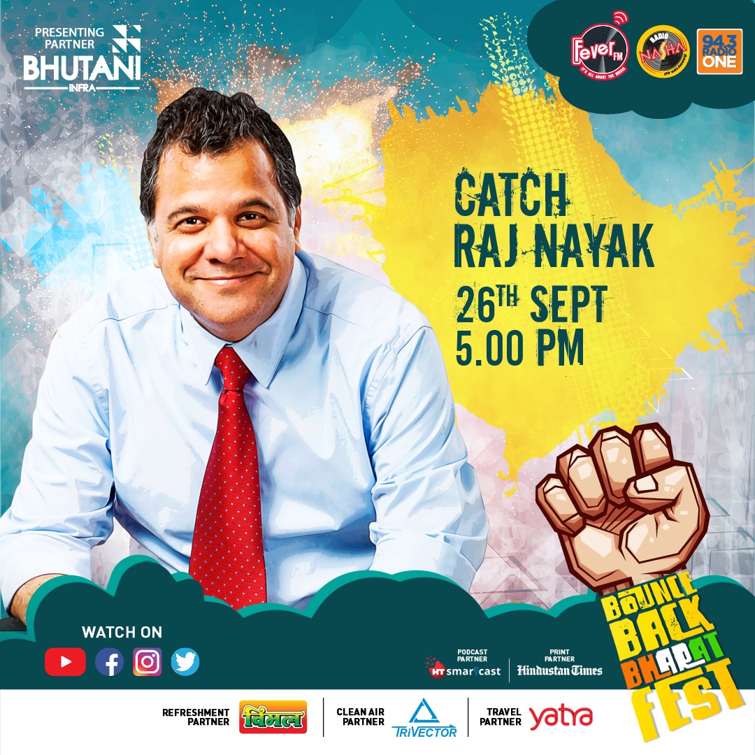 FeverFMOfficial's tweet photo. Catch Raj Nayak with Rj Sharatbhattatiripad live at #BBBFest
Presenting partner -
@BhutaniGroup
@VimalElaichi @TrivectorSci @YatraOfficial
@htTweets @HTSmartcast
#BBBFEST #BounceBackBharat #FeverFM #IndiaBounceBack #IndiaFightsBack #India https://t.co/1KFj7ZExLj