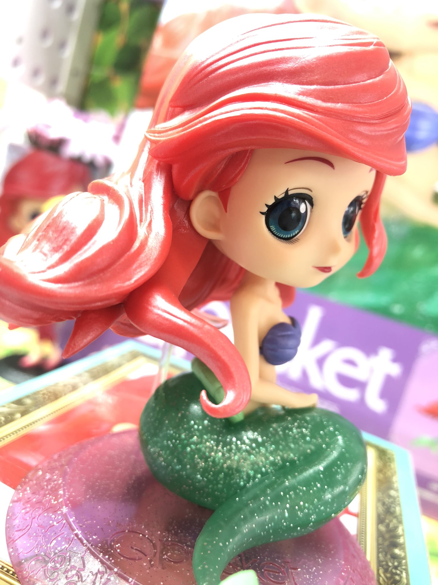 マンガ倉庫日向店アミューズ Qposket Disney Characters Ariel Glitter Line 入荷しましたー キラキララメ素材を使った なんとも可愛らしい アリエル 登場 人気シリーズです アリエル リトルマーメイド Qposket Qposketアリエル