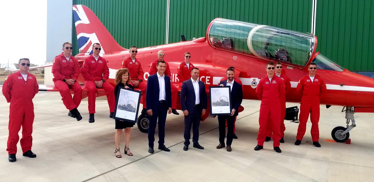 Cathy Ward (@cathywardfcdo) on Twitter photo A real pleasure to welcome <a href="/rafredarrows/">Red Arrows</a> to Malta! ✈️ ✈️
<a href="/BartoloClayton/">Clayton Bartolo</a> <a href="/muscatalex/">Alex Muscat</a> <a href="/SilvioSchembri/">Silvio Schembri</a> <a href="/UKinMalta/">UK in Malta 🇬🇧🇲🇹</a> A real pleasure to welcome <a href="/rafredarrows/">Red Arrows</a> to Malta! ✈️ ✈️
<a href="/BartoloClayton/">Clayton Bartolo</a> <a href="/muscatalex/">Alex Muscat</a> <a href="/SilvioSchembri/">Silvio Schembri</a> <a href="/UKinMalta/">UK in Malta 🇬🇧🇲🇹</a>