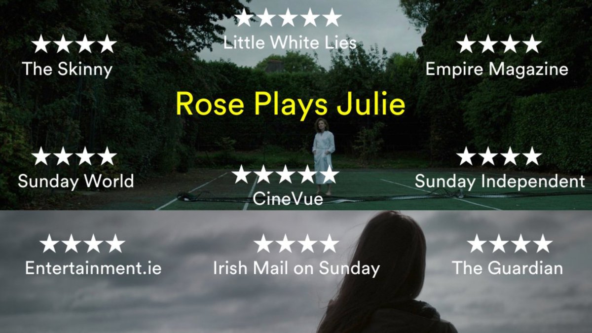 Bowled over by the critical reaction to Rose Plays Julie. Very, very grateful for all the support.

BOOK to see this "uniquely strange and unsettling [movie]" (<a href="/KermodeMovie/">Mark Kermode</a>) on the BIG SCREEN in cinemas in the UK and Ireland.

Links to all cinemas here: newwavefilms.co.uk/view-film-deta…