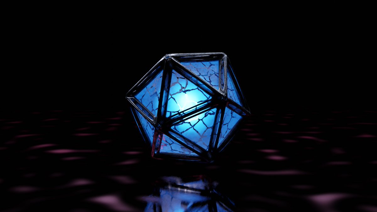 LFeBIDQBp94o0VA's tweet photo. #blender初心者 #blender  #みんなで楽しむTwitter展覧会 #Twitter交流会会場 
神秘的なクリスタル。
外側にワイヤーフレームを２重に適用。 https://t.co/FA5qeB5Q7f