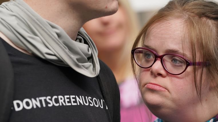 OtBeech's tweet photo. In today’s society how is it acceptable that one life is worth more that another depending on a disability? ⁦ 

 Woman with Down's syndrome loses legal challenge to prevent unborn babies with disabilities being born after 24 weeks
https://t.co/wOqH3zAJ5G https://t.co/iIaV36gHP4