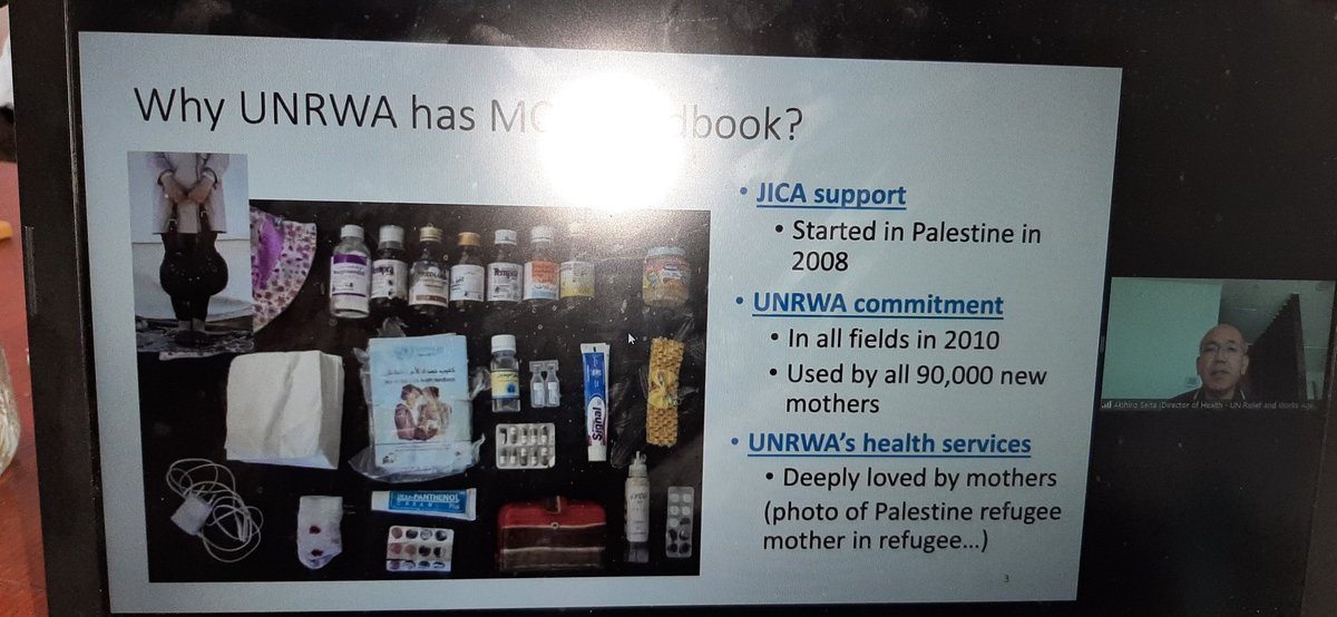 GroeiGids's tweet image. Also for Palestine refugees a digitalized handbook is now in use. Experience and challenges presented by Director of @UNRWA for Palestine refugees #MCHhandbook #GroeiGids
