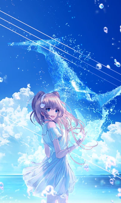 まだまだ終りたくない夏
#秋の創作クラスタフォロー祭り
#素敵な青絵師さんと繋がりたい 