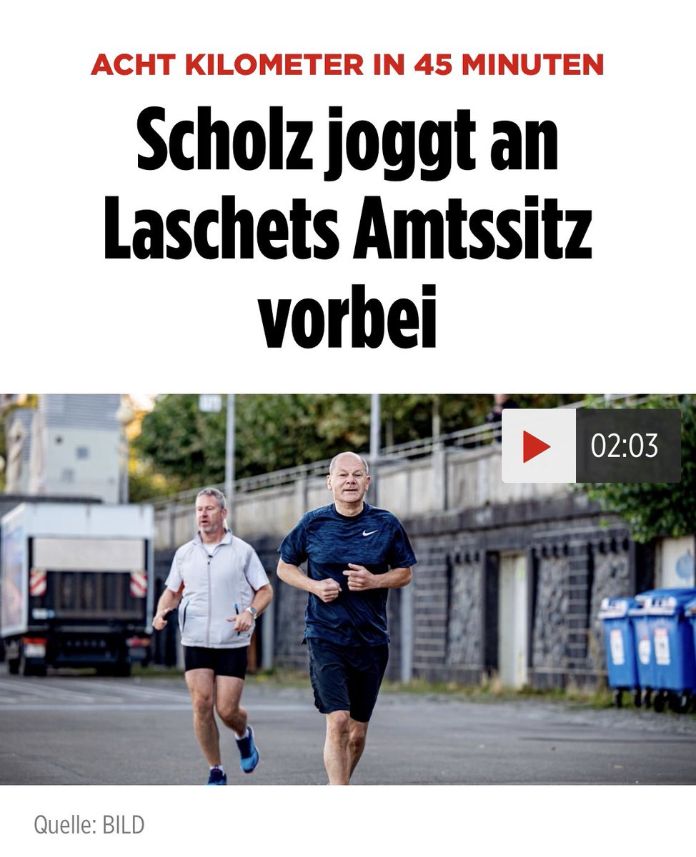 GOlaf Scholz - auf den letzten Metern ins Kanzleramt

Gar nicht lasch - Scholz auf dem Weg zum Erfolg

Laufen statt Schnaufen - Scholz in shape

Usain BOlaf auf der Zielgerade

Der eine blamiert, der andere trainiert

Höher, schneller, Scholz

(Aber mich fragt ja niemand.)