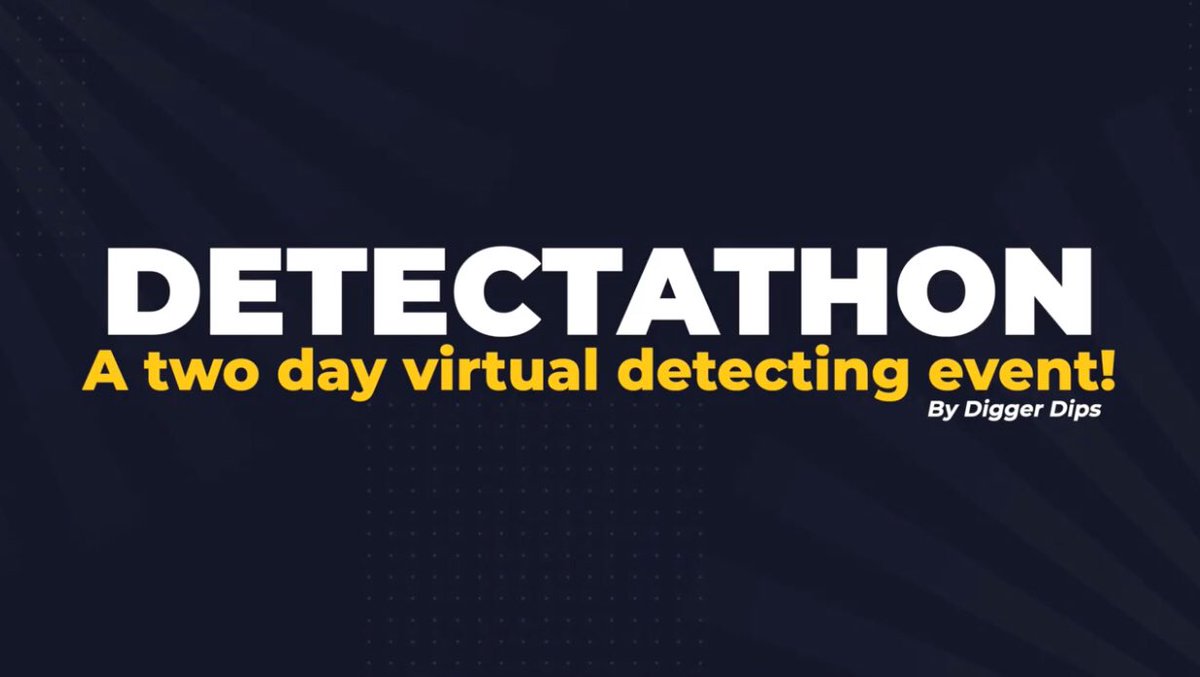 Folks, the DETECTATHON onlne virtual rally is on this weekend, get your passes here: diggersdips.com/detectathon

Super prizes to be won, easy to join in, a whole weekend digging Roman and Saxon brooches, hammered groats, cartwheel pennies and much much more!