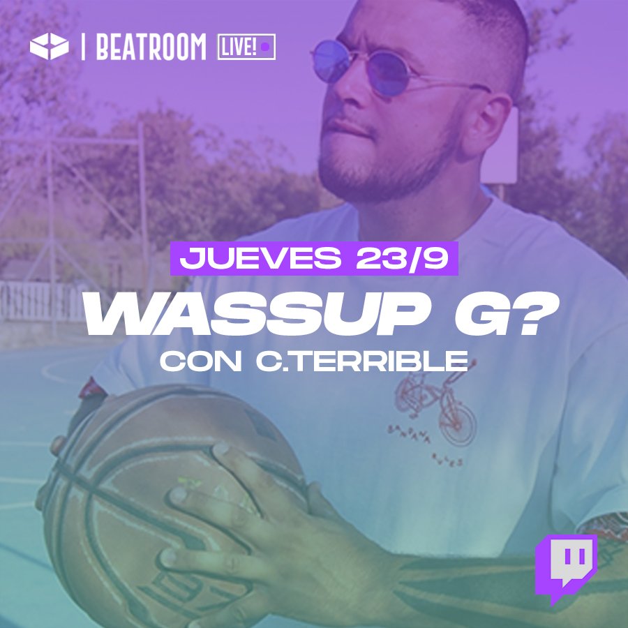 Esta tarde ⏰ 18:00h (GMT +2) con C.TERRIBLE (<a href="/socio_ejecutor/">SOCIO EJECUTOR</a>) en directo en 𝑾𝒂𝒔𝒔𝒖𝒑 𝑮? EP. 2: twitch.tv/1010_beats 📡 Hosted by 1010! (<a href="/1010_producer/">1010!</a>)