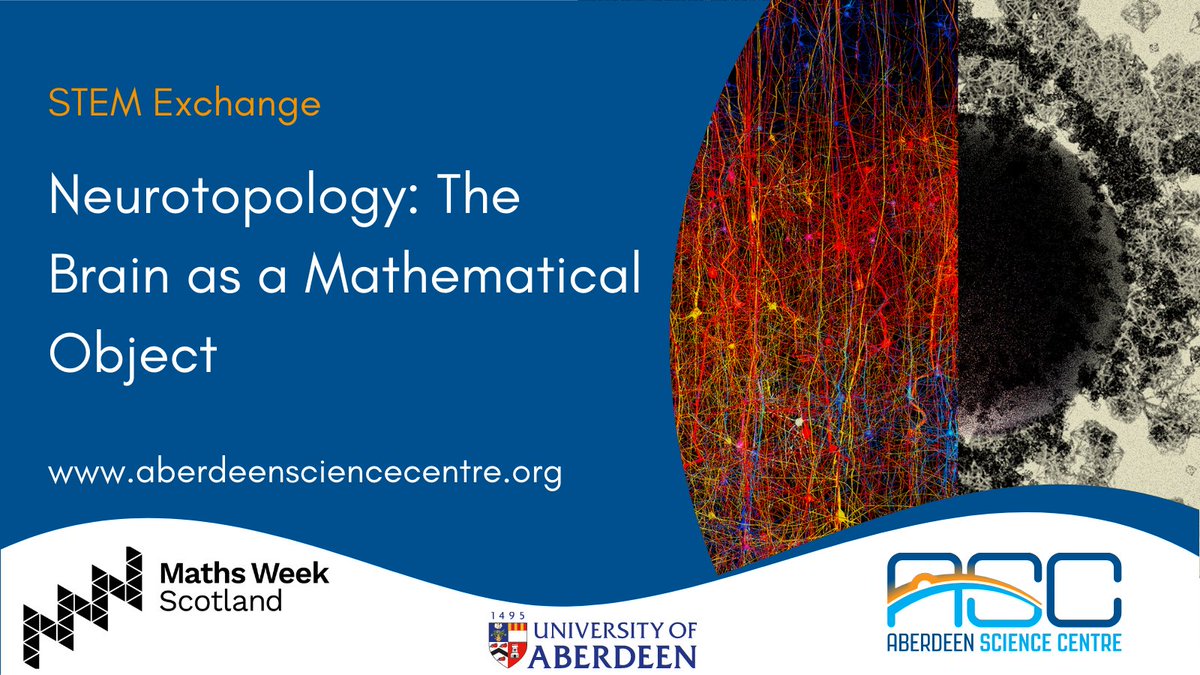 What is the brain? We know it’s there &amp; we more or less know what it’s there for but how does it work?  

Join Professor Ran Levi for a free online talk,  ‘Neurotopology: The Brain as a Mathematical Object’ next Thurs (30 Sept) to explore this.

bit.ly/3zT2Soe