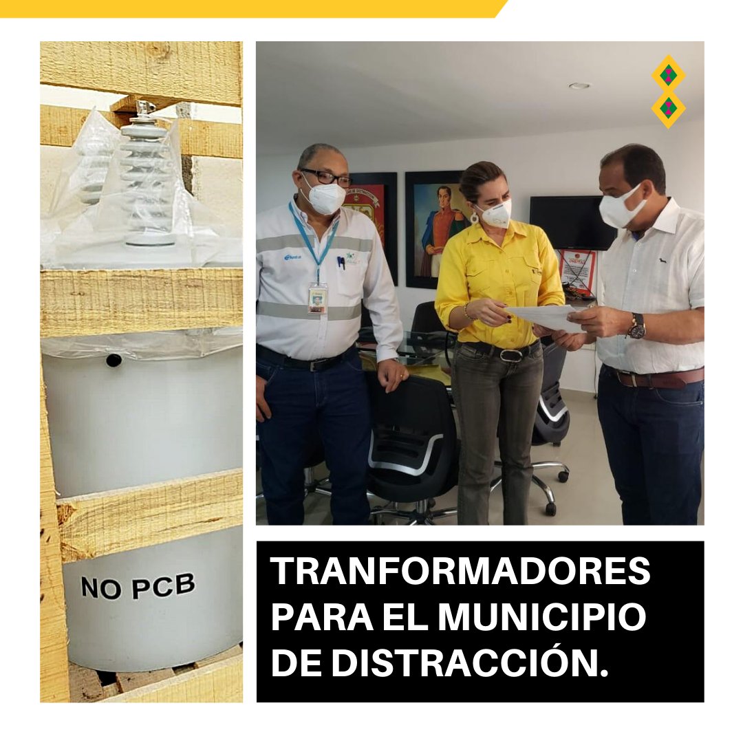 CerrejonCol's tweet photo. 💡#SomosLaGuajira | Nos unimos a nuestras empresas contratistas para entregar a Distracción, tres transformadores que garantizarán servicio de energía en el hospital local, el centro de salud y otras áreas estratégicas de la población. Más info aquí➡https://t.co/01qR2zQBJc https://t.co/fgDyrPKPnw