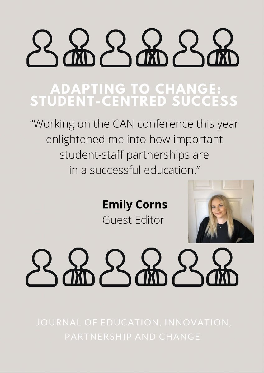 CANagogy's tweet photo. The 2nd guest editor for #JEIPC is @corns_emily, a 4th Year student from @KeeleUniversity who helped bring #CANConference2021 together in June being one of the student ambassadors on the team. Only two weeks to go for the deadline! #journal #studentsuccess @KeeleInnovation https://t.co/EmAf1xkzq3