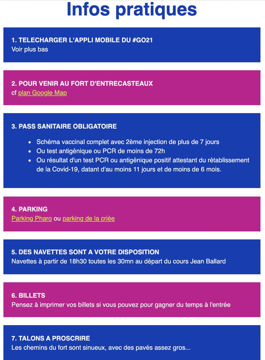 🤩Nous y sommes... C'est le grand jour, celui du #GO2021 ! Nous vous donnons rendez-vous ce soir, à 19h00, au Fort d'Entrecasteaux à 
<a href="/marseille/">Ville de Marseille</a>☀️En attendant quelques infos importantes ci dessous ! ⚠️