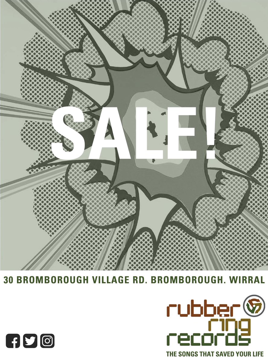 RubberRingRec's tweet photo. Our Anniversary Sale continues IN-STORE ONLY at @CorazonTattoos, 30 Bromborough Village Road, Wirral, until Saturday 2nd October.

Come on down and grab #TheSongsThatSavedYourLife at a bargain price, with savings up to 50%. https://t.co/hdQsuV8iCn
