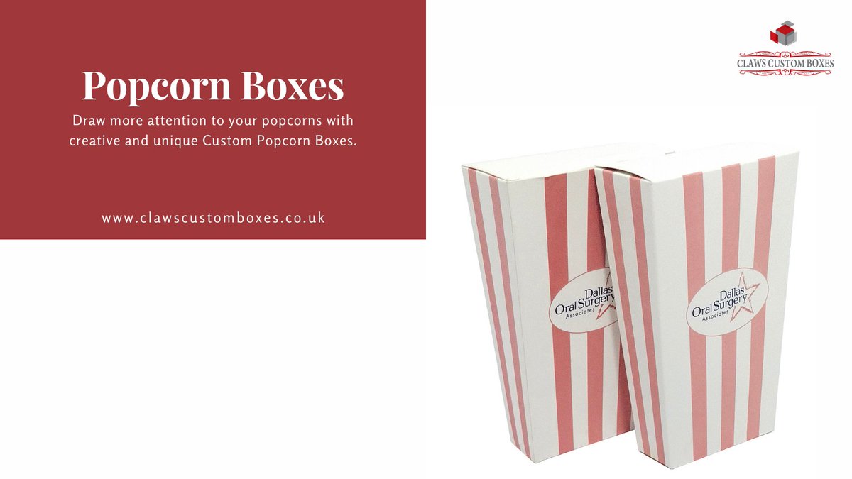clawsltd's tweet image. Read More:  bit.ly/3hXjTXg
Call to Order: +44 116 218 3474
Email at: sales@clawscustomboxes.co.uk
#PopcornBoxes #CustomPopcornBoxes #Movie #PopcornBox #PopcornTime #Popcorns #CustomPrintedBoxes #Packaging #Designs #Printing #PackagingBoxes #CustomBoxes #ClawsCustomBoxes