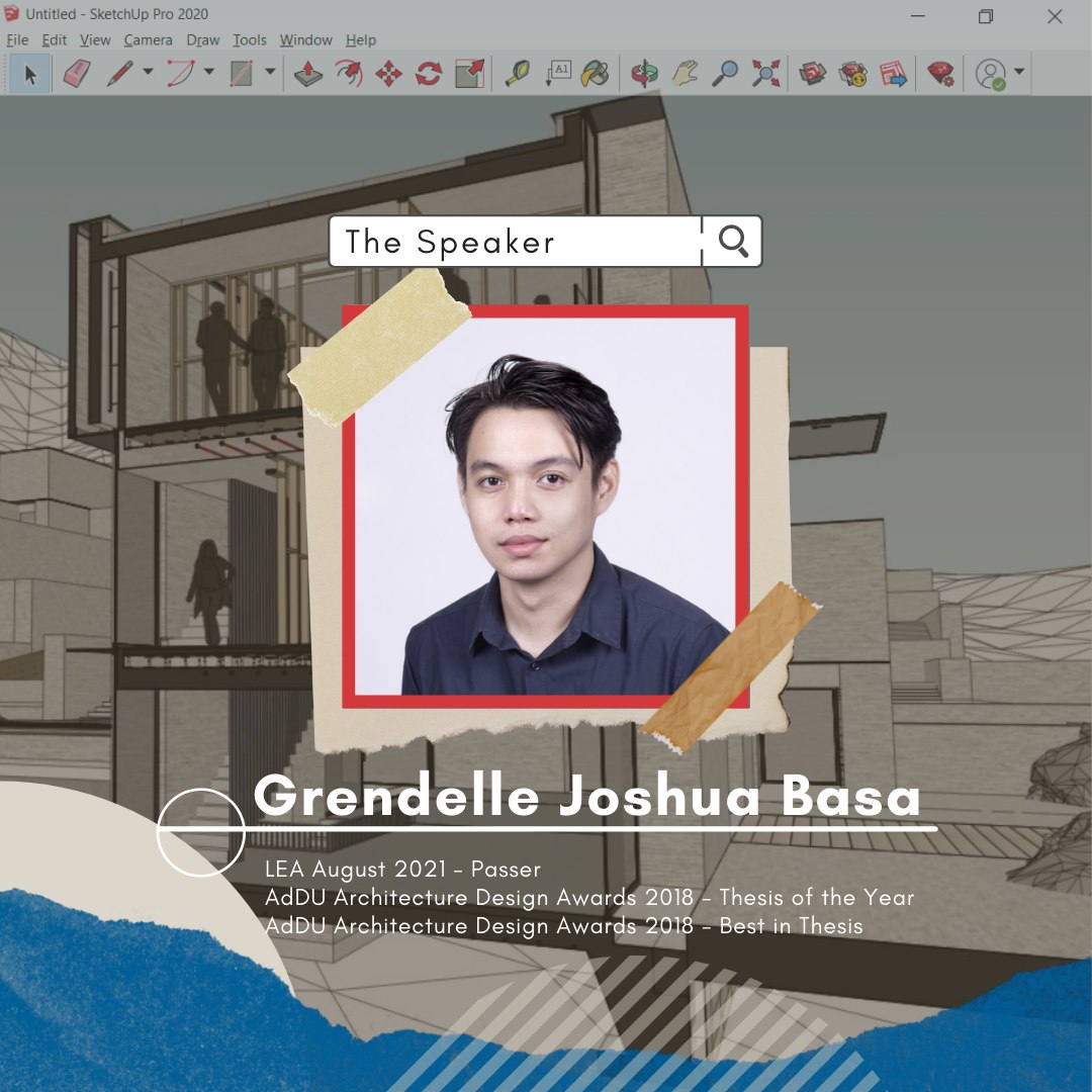 addu_uapsadoric's tweet photo. Kiteks, heads up!
Few minutes left before our 3rd webinar series, SketchUp Webinar starts! ๐ Ready your minds as we listen to our very special guest, Ar. Grendelle Joshua Basa as he shares the basics and tips & tricks with SketchUp! See you there!
#IgniteTheSpARCH๐#OneDoric ๐ https://t.co/2f17NxyBsd