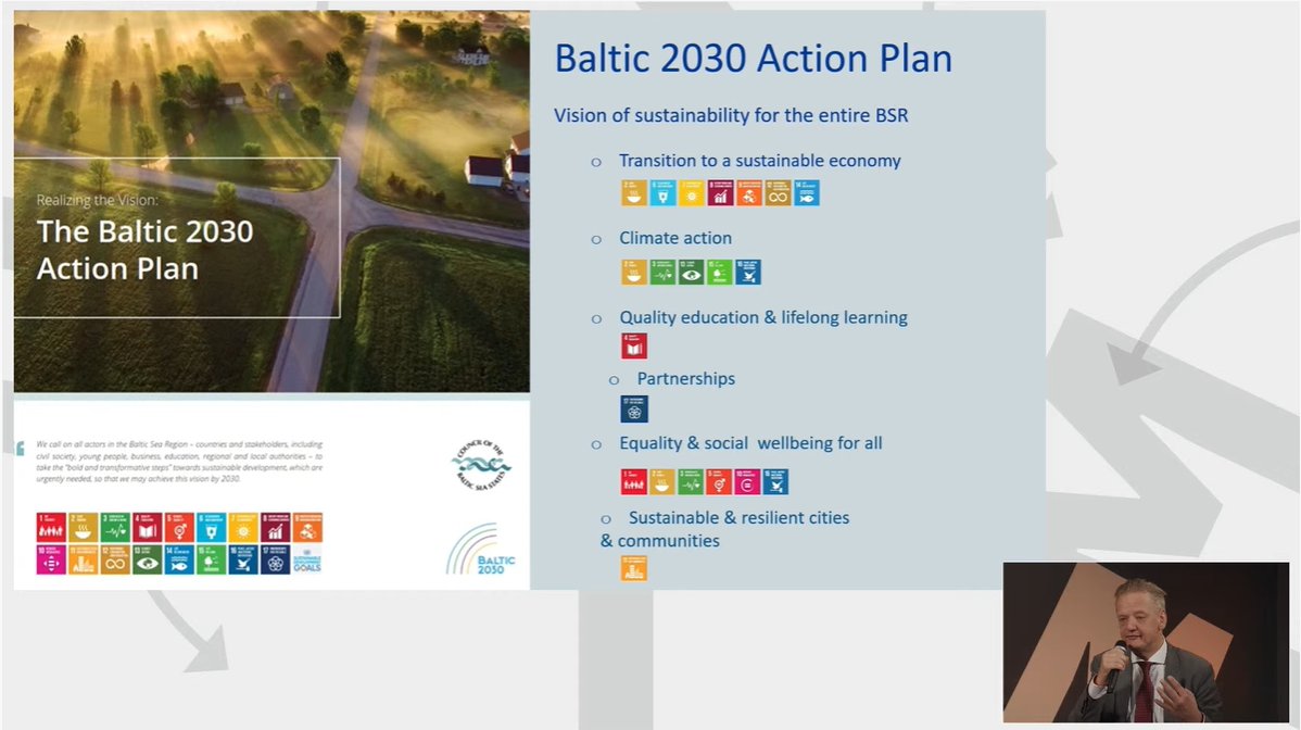 🔴Live now: our Sustainable &amp; Prosperous Region Project Officer Uģis Zanders is talking about how to localise #SDGs in the #BalticSeaRegion. Catch him here ➡️ youtu.be/5udMSeQ54NU