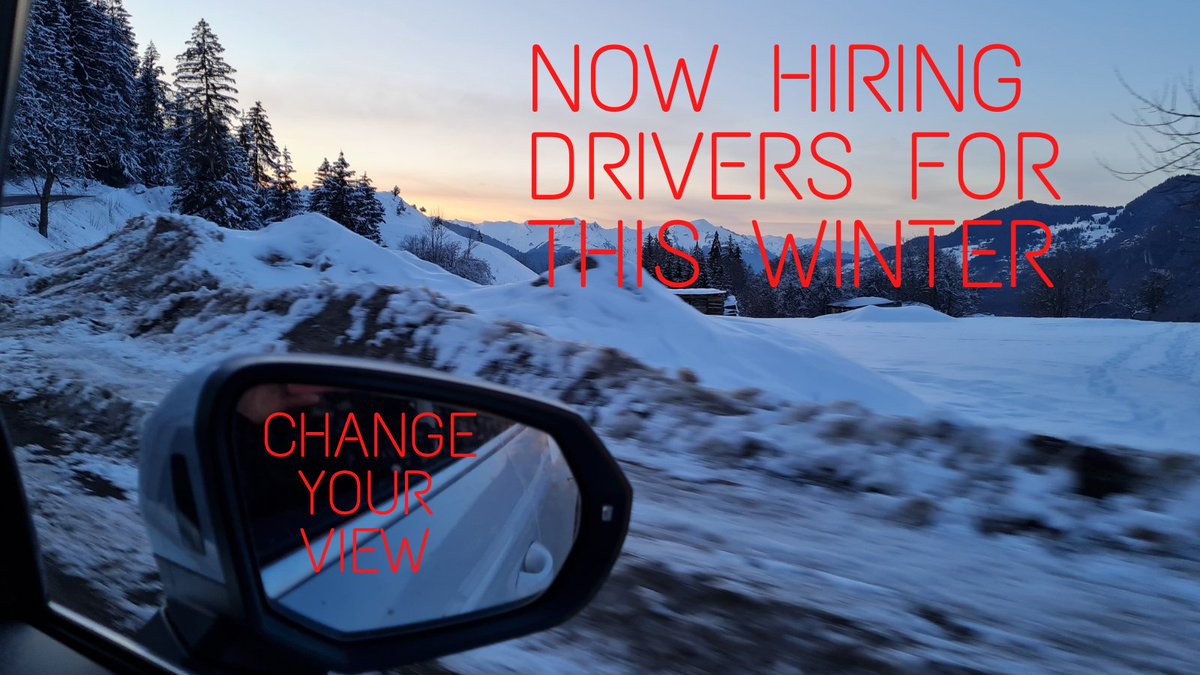 skitransfer's tweet photo. Looking for an airport transfer driver this winter Dec - Apr.  Must be EU passport holder, EU driver's license,  + 25yrs old, &amp; professional driving experience.  Based in either Courchevel or Meribel Valley.
Established company, fun to work for, lots of time on the slopes. #Job https://t.co/XJjfXcWyQ8