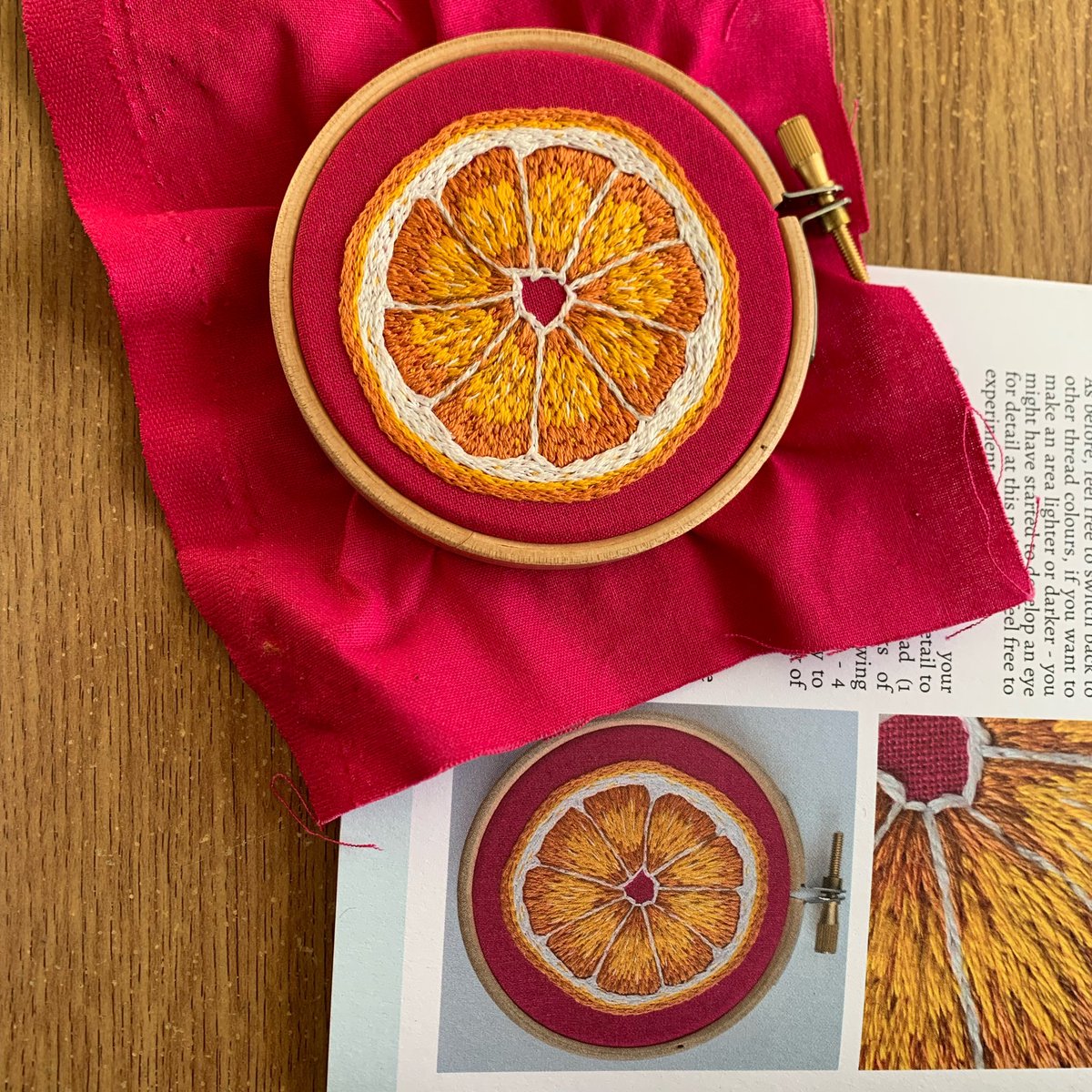 DrJaneDorrian's tweet photo. Have never tried needle painting embroidery before- am chuffed with the outcome (I reckon I’ve done ok if it looks like the picture in the instructions 👍) Huge thanks to @Paraffle_ for such great products and service 🙂 https://t.co/blKI5vNxe9