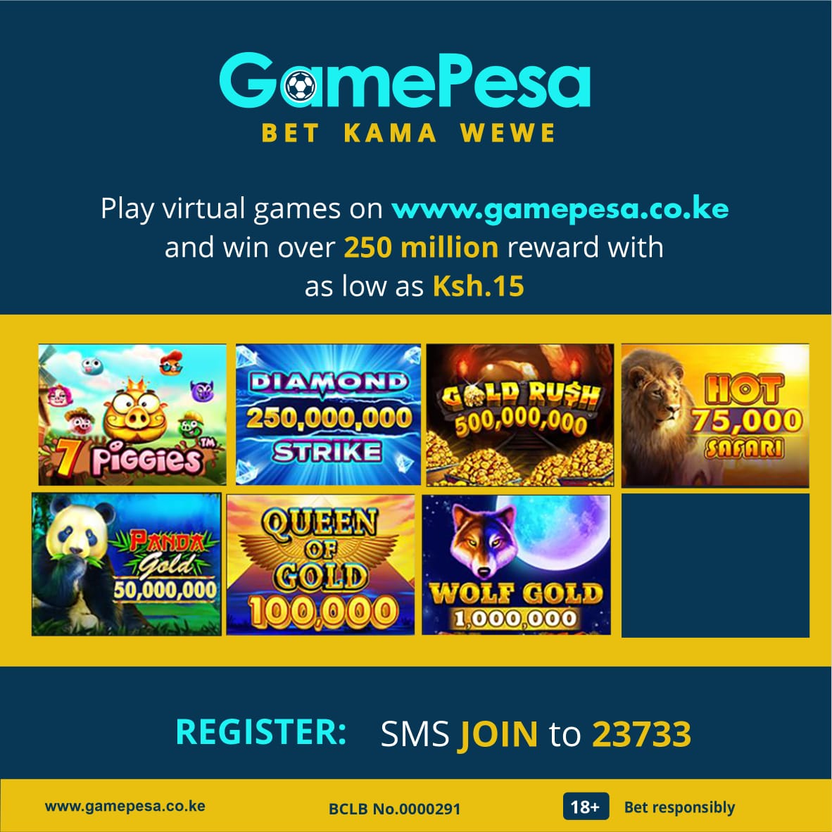 __Kwamboka's tweet image. With Gamepesa you can play virtual games and win OVER 250 MILLION 

BET WITH AS LOW AS KSH 15.

#OmokaNaGamepesa
#Omoka
#Gamepesa