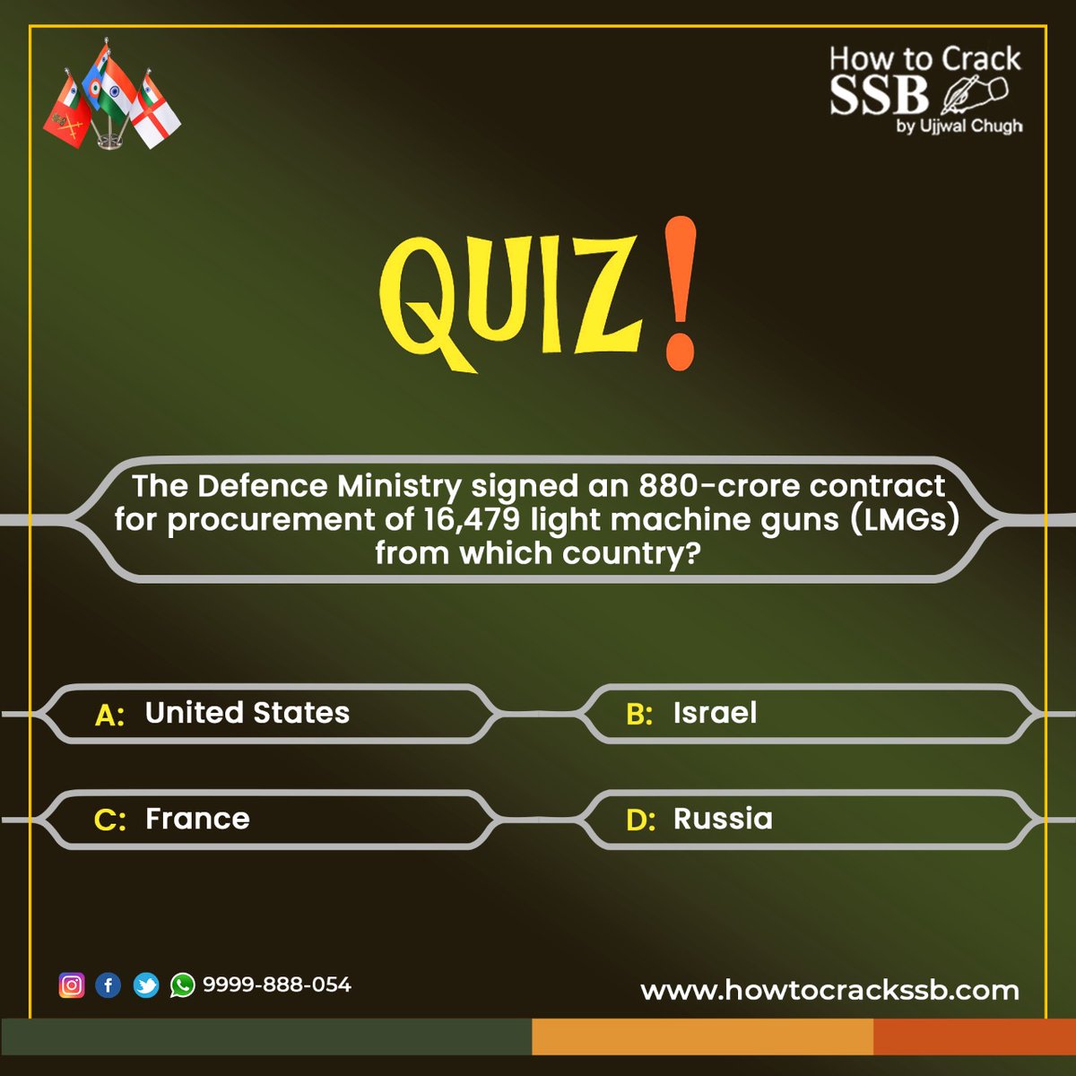 howtocrackssb's tweet photo. Quickly share your answers in the comments
#quiz #sharpen #brain #mind #kknowledge #indianarmedforces #indianarmy #indiannavy #indianairforce #brainquiz #generalknowledge #quickrespponse #currentaffairs https://t.co/8dfGqs5xbL