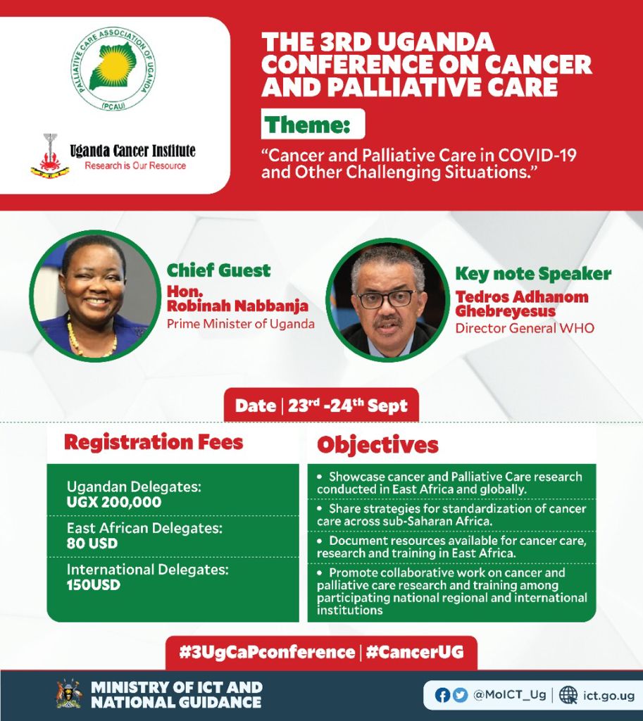 VickyVaroh's tweet photo. #3UgCaPConference
#CancerUg
All is set for the first day of the Uganda conference on cancer &amp; Palliative Care in #Covid19 &amp; other challenging situations.
@UgandaCancerIns 
@MarkMwesiga 
@OPMUganda 
@ubctvuganda https://t.co/CWnqRGBav9