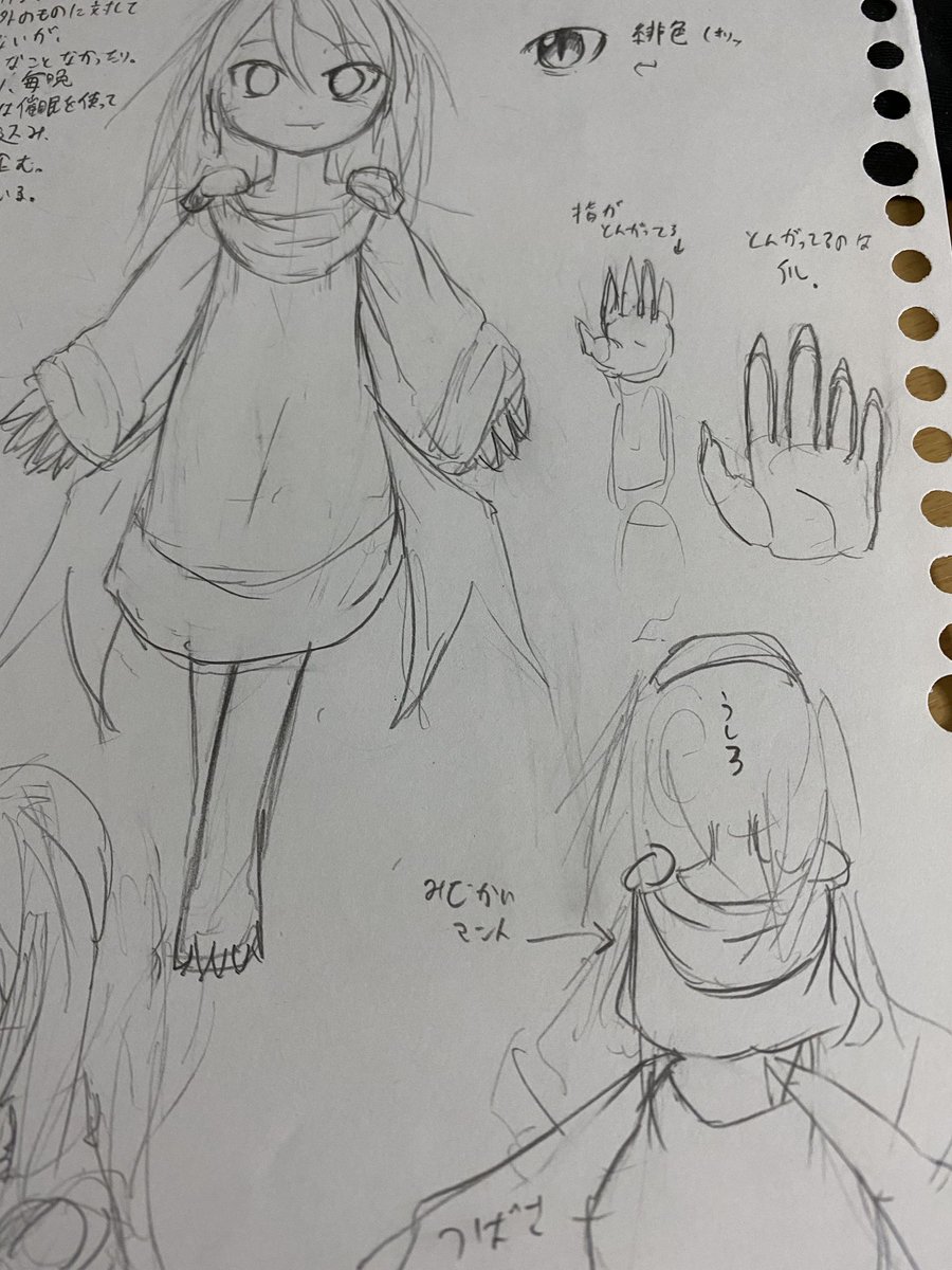 10年くらい前に勉強もせずに描き殴ってた黒歴史ノートのウチの子シリーズの一柱を設定を変えずに描くなどした。
キャラは好みで描いてるから可愛いとは思うけど、色々恥ずいな…
←after
→before 