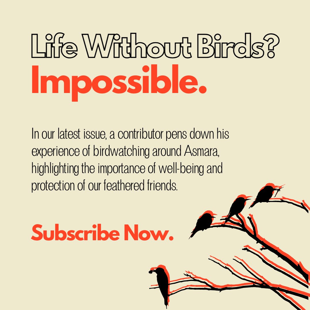 Our contributor pens down his experience of birdwatching around Asmara, a city in Eastern Africa. Along with discovering the abundance of the feathered population, he also highlights their importance in the ecosystem. Read the article: bit.ly/39vChSs