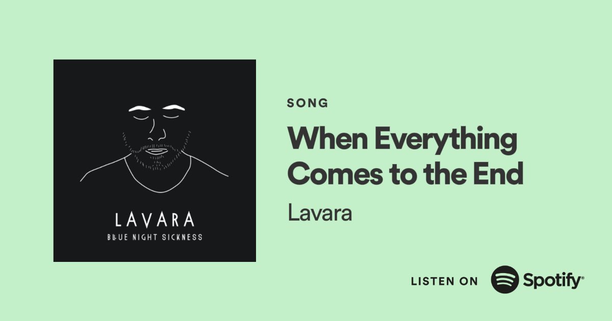 So, When Everything Comes To The End reached 1,3k streams on Spotify ✨ promocards.byspotify.com/share/63669d37…