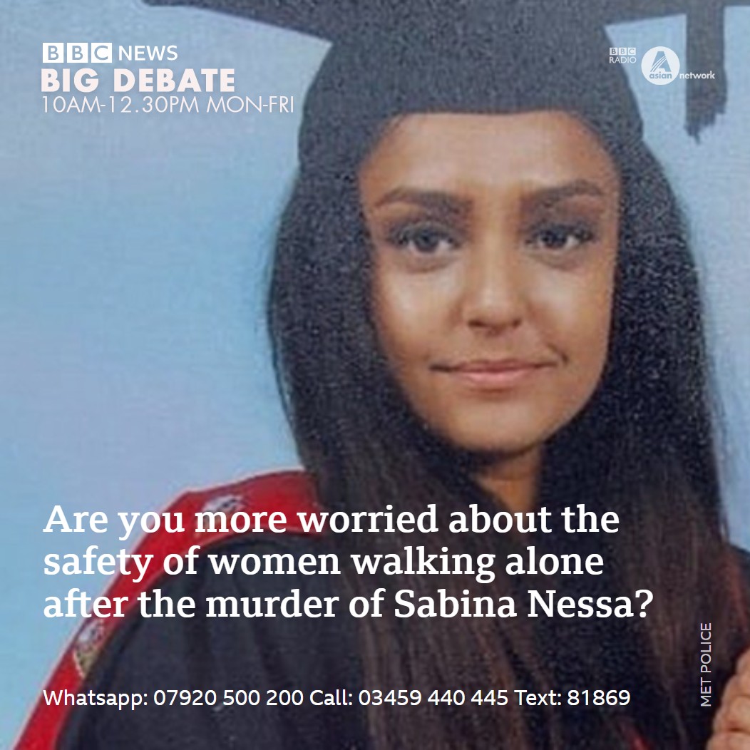 bbcasiannetwork's tweet photo. Sabina Nessa, a 28-year old teacher was walking through her local park, early last Friday evening, to meet a friend when she was murdered. Is enough being done to ensure the safety of women in public?

Read more here: https://t.co/BLbdEMXca8 https://t.co/jHPWOeM9lE