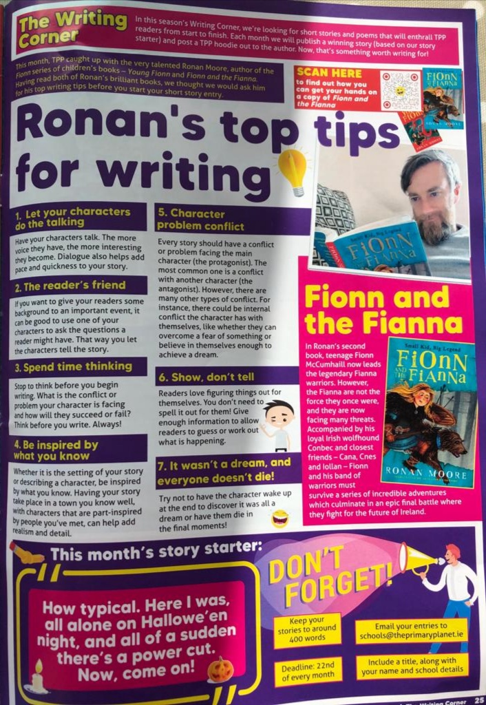 ronanmoore's tweet photo. It wasn't just a dream &amp; don't have them die at the end!
#7 from my tops tips for writing in this month's excellent #PrimaryPlanet arriving into primary classrooms throughout the country.
What's your tip for writing a great short story?
@NewsMagMedia @Gill_Books @GillEducation https://t.co/3beJf8yGta