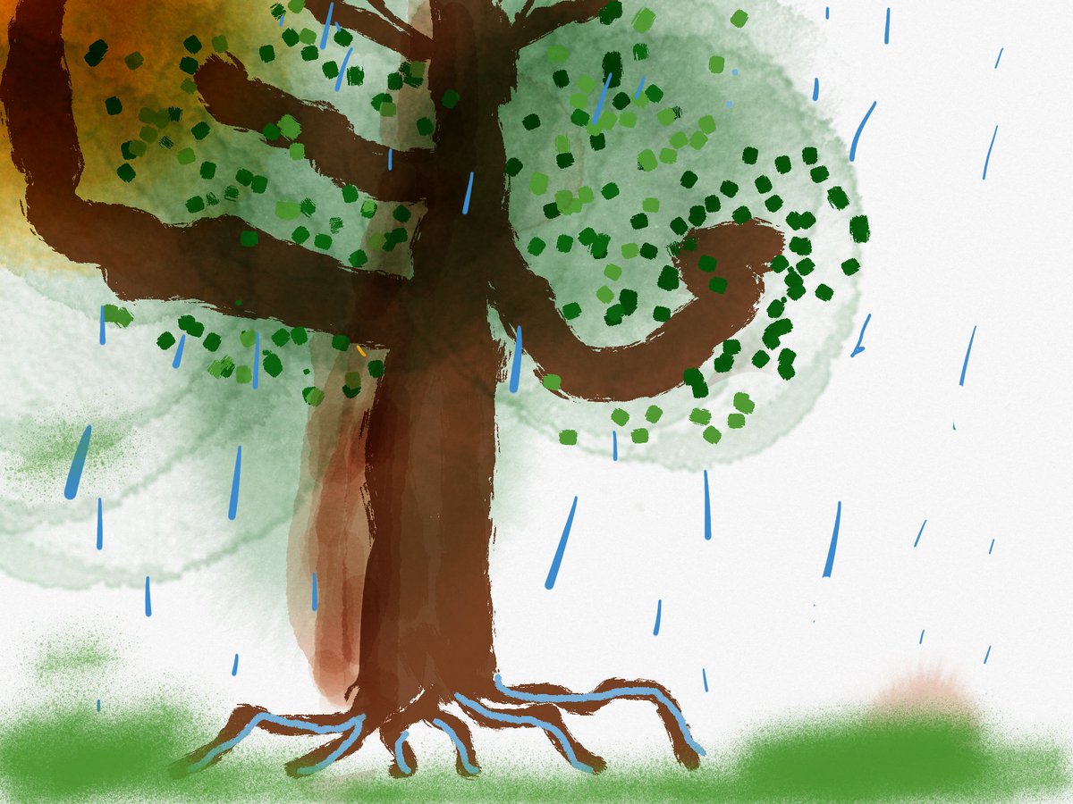 Day 3 of #GGWeekActionPlan with a therapeutic #Artivism4Nature lesson. Students chose their medium (SketchesSchool on #ipad or traditional paper and pencil) and uploaded their tree to the virtual forest. Love their creativity!  #Goal14 #Goal15 #GlobalGoalsWeek @GlobalCommonsHQ