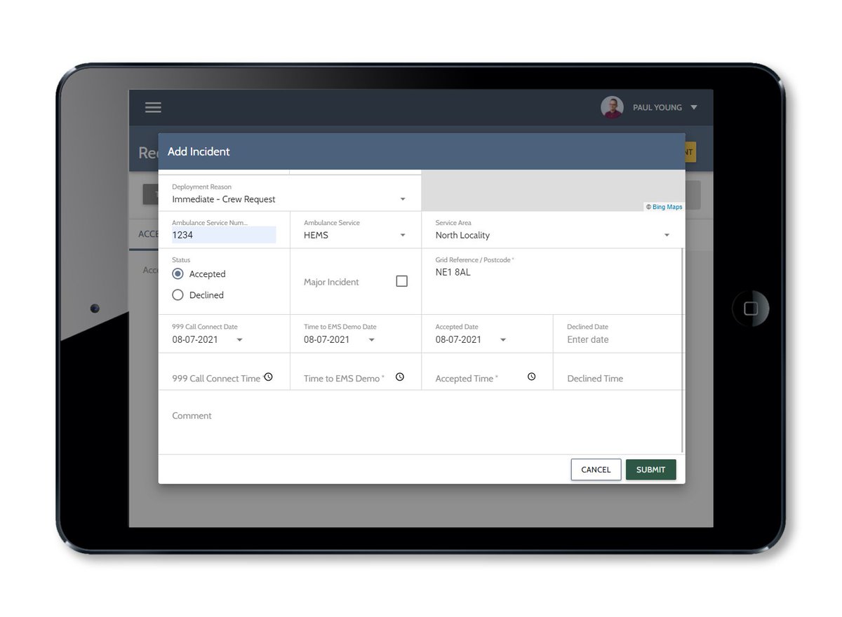 Easy raising of transfer requests

New requests can be added quickly via our intelligent forms, so your team spends more clinical time with the patient. This can be done anywhere via our app, which is built for mobility. 

Request a demo: bit.ly/3lDpcw1