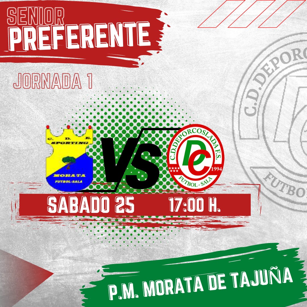 Tambien debuta esta semana el Preferente que visitara un clasico de la categoría como es <a href="/CDESportingFS/">CDE Sporting Morata F.S</a>