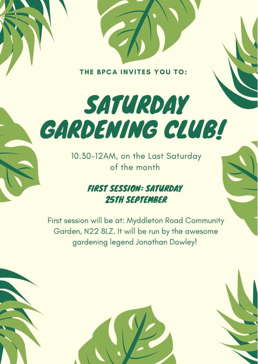 Myddleton Rd Garden (@myddletonroadcg) on Twitter photo Just two days to go till our first Bounds Green-Fingers gardening club session! Come along and join in - no experience needed, tools provided. Children welcome! <a href="/Bowes_Park/">BPCA</a> <a href="/WeLoveMyddleton/">We Love Myddleton Rd</a> <a href="/BowesandBounds/">Bowes & Bounds</a> Just two days to go till our first Bounds Green-Fingers gardening club session! Come along and join in - no experience needed, tools provided. Children welcome! <a href="/Bowes_Park/">BPCA</a> <a href="/WeLoveMyddleton/">We Love Myddleton Rd</a> <a href="/BowesandBounds/">Bowes & Bounds</a>